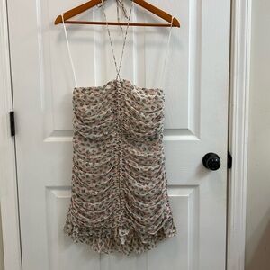 ZARA Strapless Dress with Tie